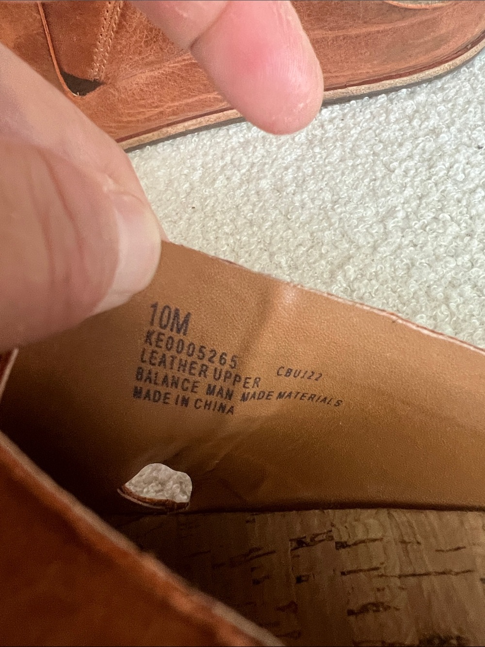 Kork-Ease Cognac Leather Crossover Slide Sandals - Picture 5 of 5